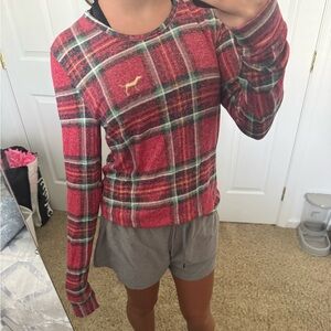 PINK Victoria's Secret Red Plaid Top